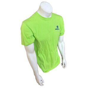 Anvil Men's Mossy Oak Tree Graphic Green Short Sleeve Shirt Size Medium